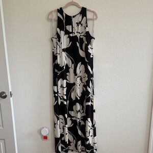 Tommy Bahama Black and White Floral Maxi Dress